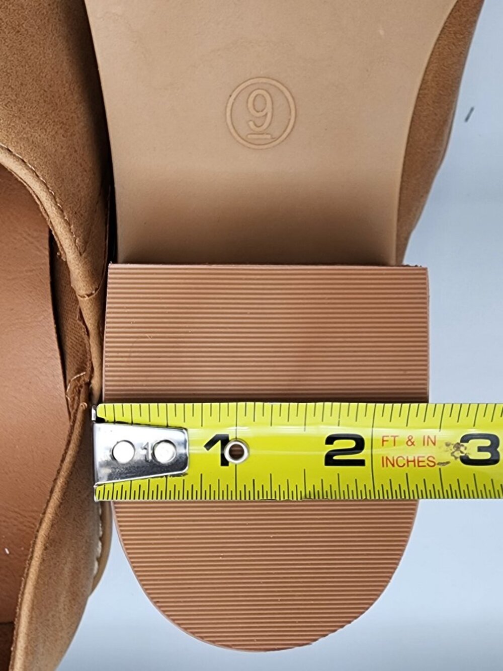 “Eddie” Tan Suede D'Orsay Ankle Booties | Women's 9 - Picture 12 of 17